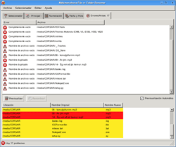 Error panel on Linux/KDE